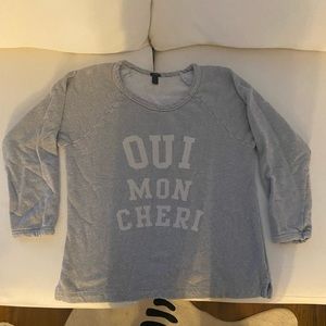 J Crew gray sweatshirt